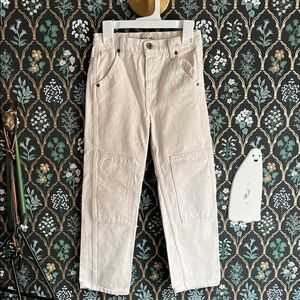 Hey Gang Kids Double Knee Utility Pants Cream